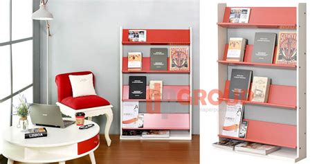 Rak Buku Modern dan Elegant untuk Perpustakaan - Dunia Perpustakaan STORE