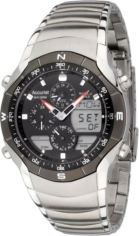 Accurist Gents World Time Chronograph MB680B: Amazon.co.uk: Watches