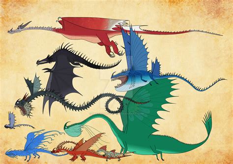 HTTYD COUNTDOWN DRAGONS - SET 2 of 7 by StaticTheSkrill on DeviantArt