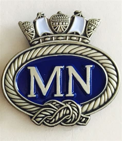 Merchant Navy ( MN-B ) Antique Bronze Lapel Badge – British Army ...