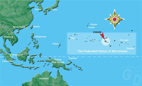 Renderings/Artwork of Maps from Truk Lagoon, Chuuk Micronesia. Dive ...