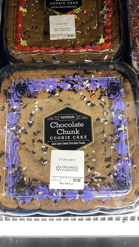 Walmart Is Selling A $10 Giant Halloween Chocolate Chip Cookie Cake and I Need It