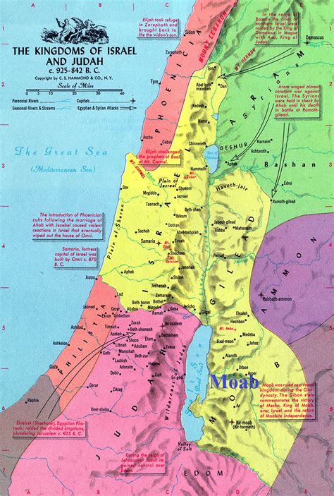 Moab Old Testament Map