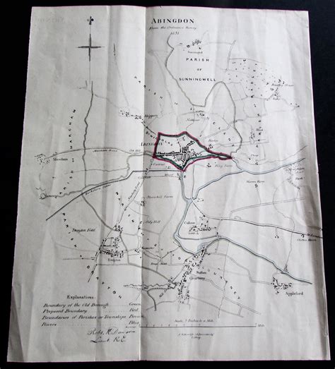 MAP OF ABINGDON FROM THE ORDNANCE SURVEY Lt. ROBERT K. DAWSON MAPS ...