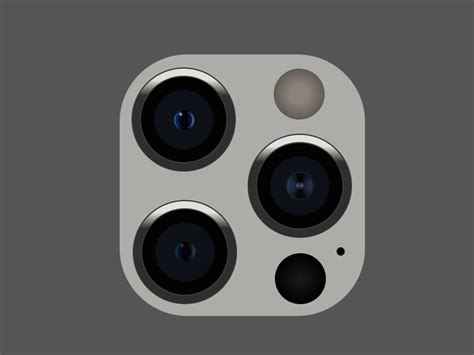 Dribbble - iPhone 12 Pro Camera System Silver.png by Forrest Johnson