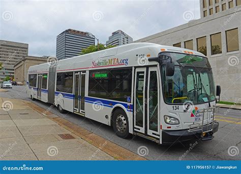 Nashville MTA Public Bus, TN, USA Editorial Photography - Image of ...