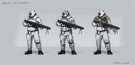 Combines - Half Life fan concept, Alexandre Coadou on ArtStation at https://www.artstation.com ...