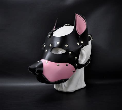 Leather Dog Mask Leather Puppy Mask Puppy Mask Kink Pup - Etsy