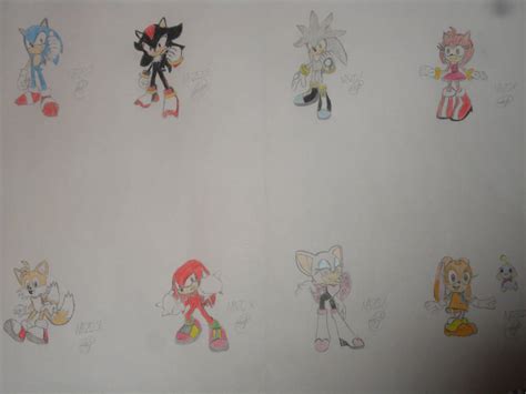 SEGA's Sonic characters by worldofNAZO on DeviantArt