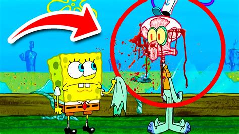 25 Times Squidward Nearly DIED | Deadly Moments In SpongeBob - YouTube