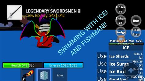 How to swim with fishman race and ice fruit at the same time! (blox ...