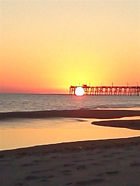 Sunset at Oak Island, NC | Oak island, North carolina beaches, Travel usa