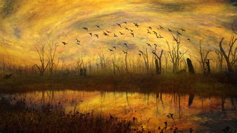 Autumn scenery painting art - backiee