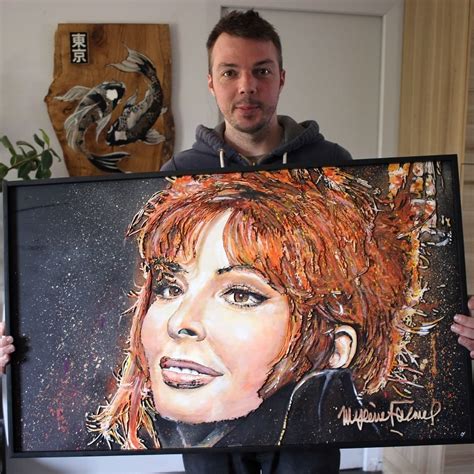 Graveur / Sculpteur / Peintre on Instagram: “Portrait de Mylène Farmer ...