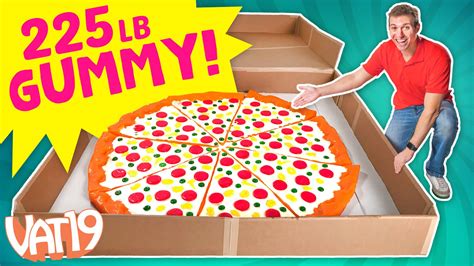 The Gigantic Gummy Pizza Slice is 28 Pounds! | pizza | We made the World’s Largest Gummy Pizza ...