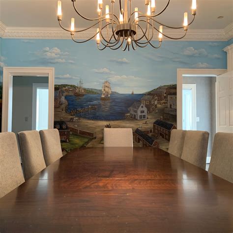 Pin by Pinner on Colonial Dining Room Mural | Dining room murals ...