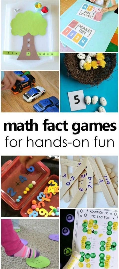 Fun Ways to Learn Addition and Subtraction Math Facts | Math fact games, Kindergarten math games ...