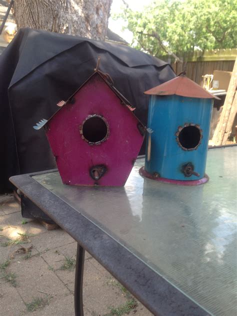 Bird houses made of tin Birdhouse Craft, Birdhouses, Bird Houses ...