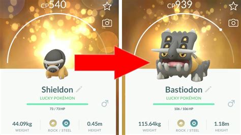 Evolving Shieldon into Bastiodon - Pokemon Go Gen 4 Evolution - YouTube