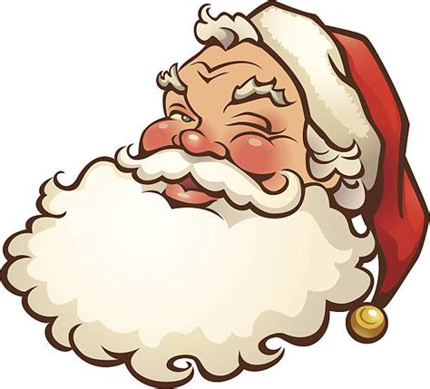 Best Santa Face Illustrations, Royalty ... | Santa face, Modern christmas cards, Santa claus vector