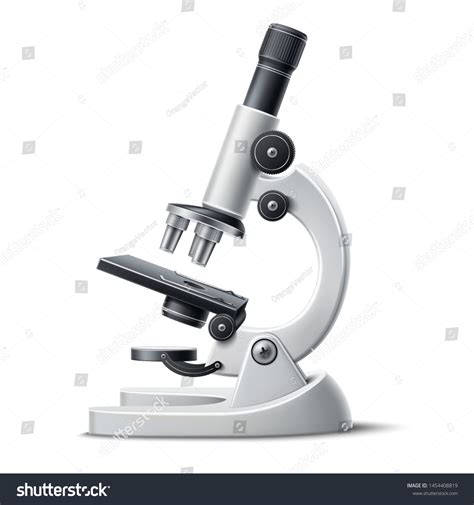 Realistic Microscope 3d Chemistry Pharmaceutical Instrument Stock ...