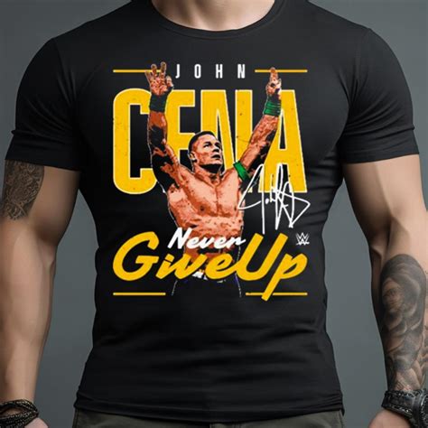 John Cena 500 Level Never Give Up Shirt - Hersmiles