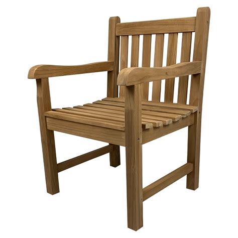 Outdoor Furniture Solid Teak Wood Arm Chair