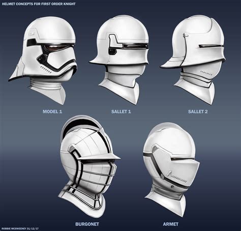 Helmet Concepts for First Order Knight by RobbieMcSweeney on ...