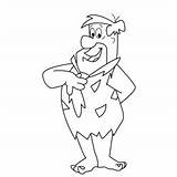 Fred The Flintstones Coloring Page For Kids  Free sketch template