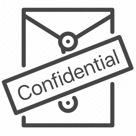 Confidential, document, folder, secret icon