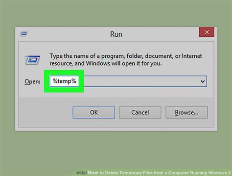 How to Delete Temporary Files from a Computer Running Windows 8