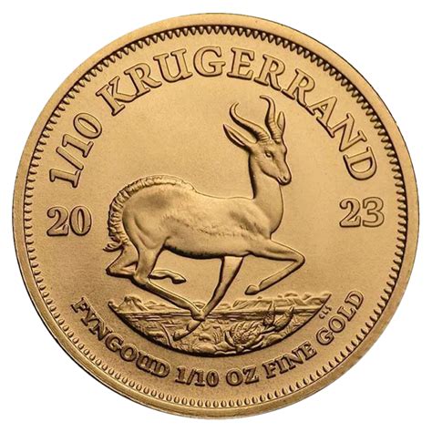 1/10 oz Krugerrand Gold Coin | 2023 | Bitgild