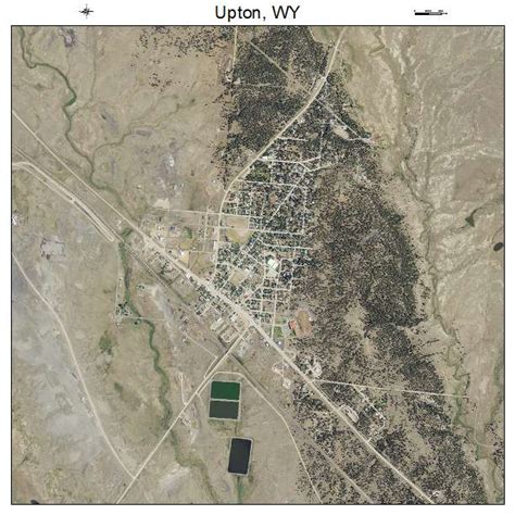 Aerial Photography Map of Upton, WY Wyoming