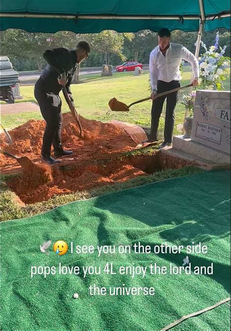 NFL star Caleb Farley seen burying his father in heartbreaking video ...