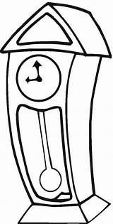 A Cartoon Clock coloring Page  Download Print Or Color Online For Free sketch template