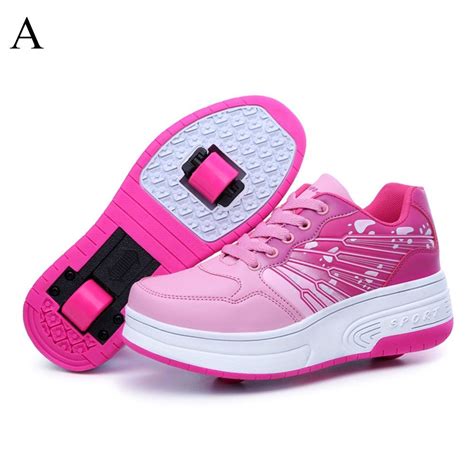 Zapatos Con Ruedas Dobles Sneakers With Wheels, Girls Sneakers, Sneakers Fashion, Fashion Shoes ...