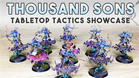 TABLETOP TACTICS Thousand Sons Army Warhammer 40k Miniature Painting - YouTube