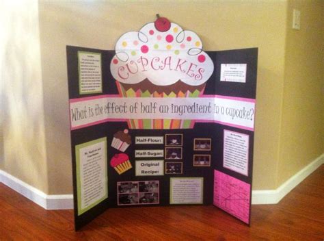 Grade Science Fair Project. Cupcake board design layout ideas ...