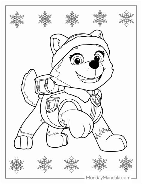 Paw Patrol Everest Coloring Pages To Print