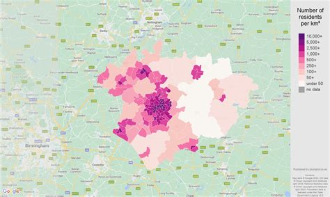 Leicester population stats in maps and graphs.