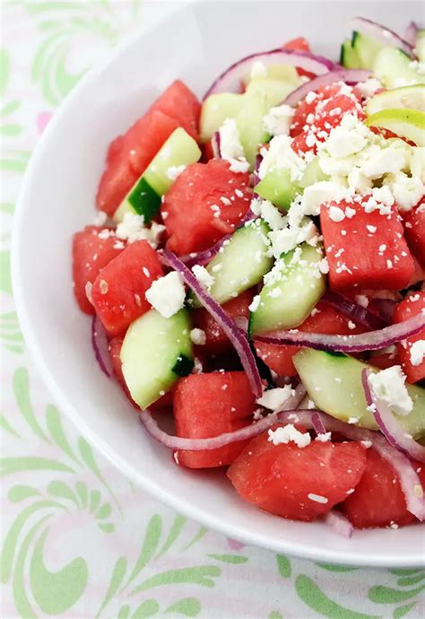 WATERMELON SALAD - Taste Of Recipe