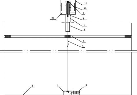 Coaxiality measurement device and detection method for mounting of vertical shaft steel lining ...