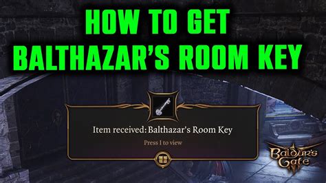 How to Get Balthazar’s Room KEY from Disciple Z'rell (Complete Guide ...