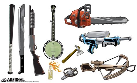 Weapons Vector Pack by Go Media's Arsenal