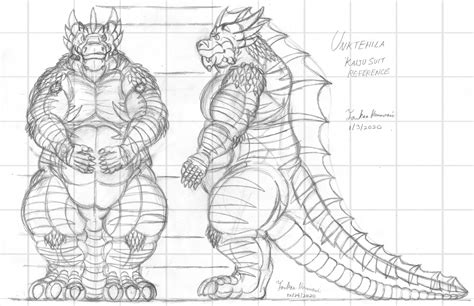 Unktehila Kaiju Suit - Draft — Weasyl