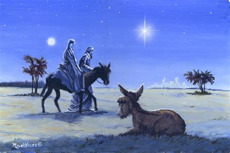 Journey To Bethlehem Painting by Richard De Wolfe - Fine Art America