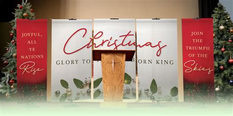 Christmas Church Banners | Elegant Fabric Christmas Banners