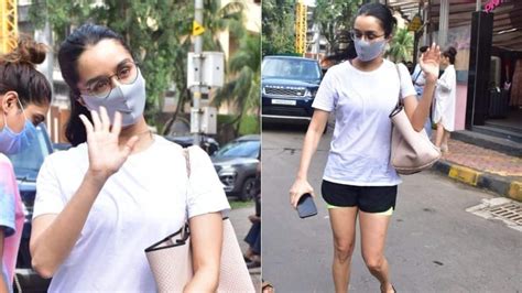 Shraddha Kapoor goes casual in white tee, rocks a high ponytail! - In ...