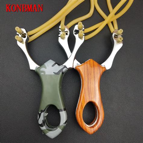 Popular Powerful Sling Shot Aluminium Alloy Slingshot Camouflage Bow ...