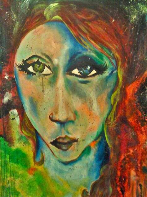 Large Woman/Abstract Face - for Sam | Abstract faces, Finger paint art, Art painting